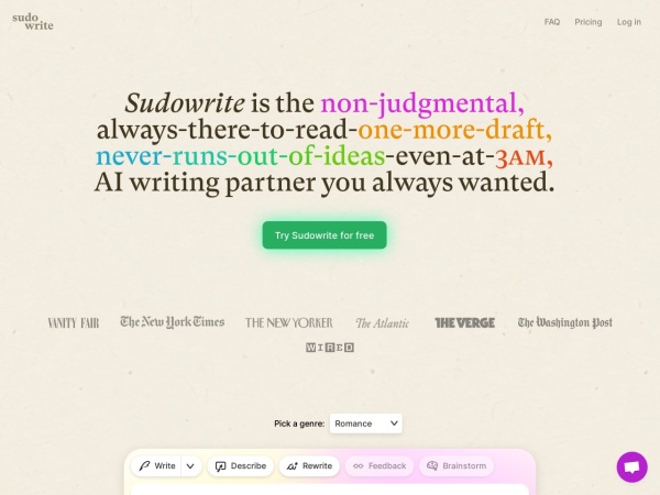 Sudowrite Ai Review